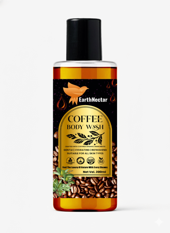 earth nectar coffee shower gel